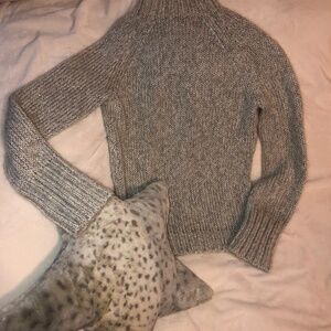Like New Vintage Express metallic silver and gray dressy sweater
